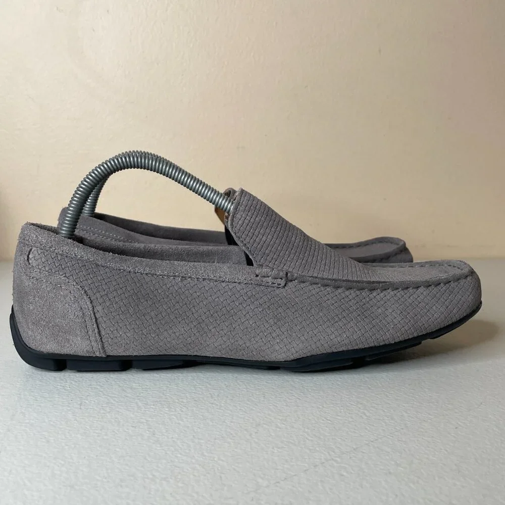 Alfani Kendric Men's Textured Driving Loafer Shoes Size 10